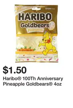 Five Below Haribo 100Th Anniversary Pineapple Goldbears 4oz offer