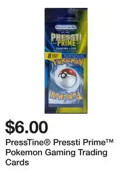 Five Below PressTine Pressti Prime Pokemon Gaming Trading Cards offer