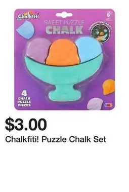Five Below Chalkfiti! Puzzle Chalk Set offer
