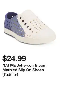 Marshalls NATIVE Jefferson Bloom Marbled Slip On Shoes (Toddler) offer