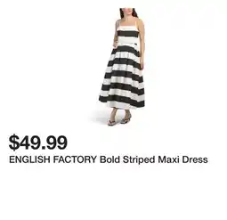 Marshalls ENGLISH FACTORY Bold Striped Maxi Dress offer