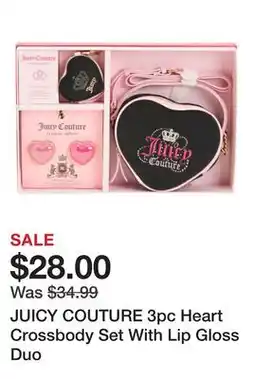 Marshalls JUICY COUTURE 3pc Heart Crossbody Set With Lip Gloss Duo offer