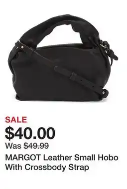 Marshalls MARGOT Leather Small Hobo With Crossbody Strap offer