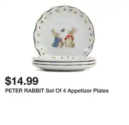 Marshalls PETER RABBIT Set Of 4 Appetizer Plates offer