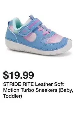 Marshalls STRIDE RITE Leather Soft Motion Turbo Sneakers (Baby, Toddler) offer