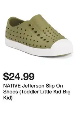 Marshalls NATIVE Jefferson Slip On Shoes (Toddler Little Kid Big Kid) offer