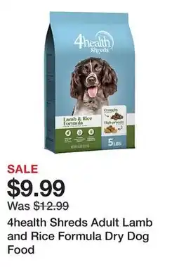 Tractor Supply Company 4health Shreds Adult Lamb and Rice Formula Dry Dog Food offer