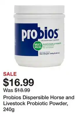 Tractor Supply Company Probios Dispersible Horse and Livestock Probiotic Powder offer