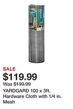 Tractor Supply Company YARDGARD 100 x 3ft. Hardware Cloth with 1/4 in. Mesh offer