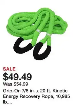 Tractor Supply Company Grip-On 7/8 in. x 20 ft. Kinetic Energy Recovery Rope, 10,985 lb. Capacity offer