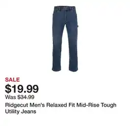 Tractor Supply Company Ridgecut Men's Relaxed Fit Mid-Rise Tough Utility Jeans offer