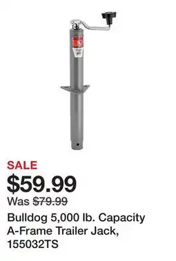 Tractor Supply Company Bulldog 5,000 lb. Capacity A-Frame Trailer Jack, 155032TS offer