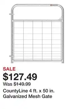 Tractor Supply Company CountyLine 4 ft. x 50 in. Galvanized Mesh Gate offer