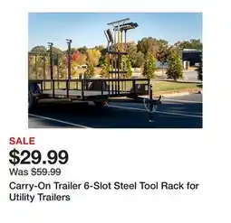 Tractor Supply Company Carry-On Trailer 6-Slot Steel Tool Rack for Utility Trailers offer