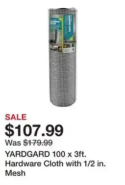 Tractor Supply Company YARDGARD 100 x 3ft. Hardware Cloth with 1/2 in. Mesh offer