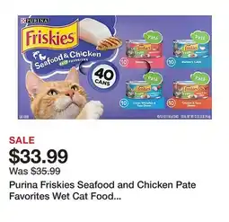 Tractor Supply Company Purina Friskies Seafood and Chicken Pate Favorites Wet Cat Food Pate Variety Pack, 5.5 oz., 40 pk offer