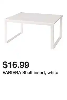 Ikea VARIERA Shelf insert, white offer