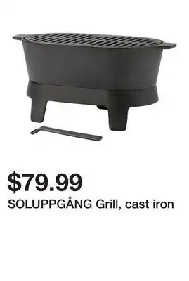 Ikea SOLUPPGÅNG Grill, cast iron offer