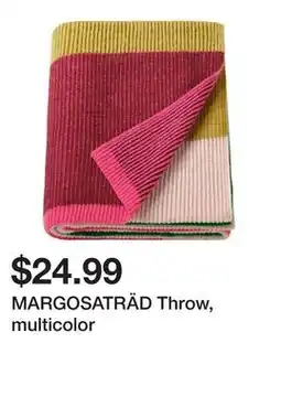 Ikea MARGOSATRÄD Throw, multicolor offer