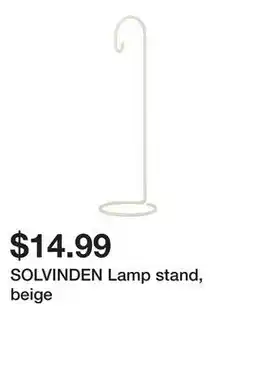 Ikea SOLVINDEN Lamp stand, beige offer