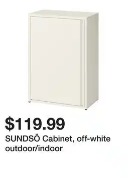 Ikea SUNDSÖ Cabinet, off-white outdoor/indoor offer