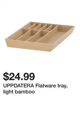 Ikea UPPDATERA Flatware tray, light bamboo offer