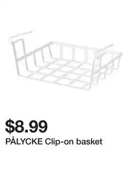 Ikea PÅLYCKE Clip-on basket offer