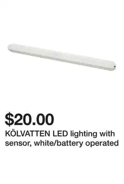 Ikea KÖLVATTEN LED lighting with sensor, white/battery operated offer