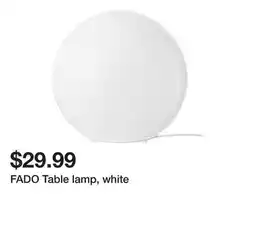 Ikea FADO Table lamp, white offer