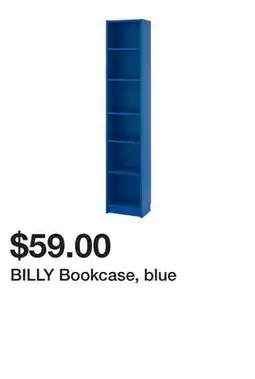 Ikea BILLY Bookcase, blue offer