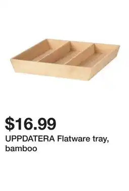 Ikea UPPDATERA Flatware tray, bamboo offer