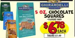 Ollie's GHIRARDELLI 5 OZ. CHOCOLATE SQUARES offer