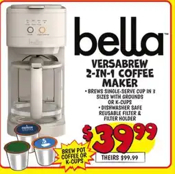 Ollie's VERSABREW 2-IN-1 COFFEE MAKER offer