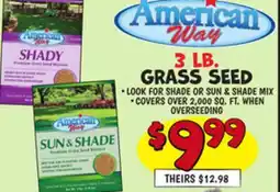 Ollie's American Way 3 LB. GRASS SEED offer