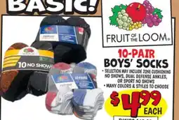 Ollie's 10-PAIR BOYS' SOCKS offer