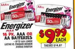 Ollie's 16 PK. AAA OR AA BAttERIES offer