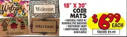 Ollie's 18 X 30 COIR MATS offer