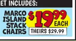Ollie's MARCO ISLAND STACK CHAIRS offer