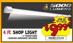 Ollie's 4 FT. SHOP LIGHT offer