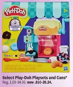 Meijer Select Play-Doh Playsets and Cans offer