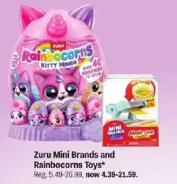 Meijer Zuru Mini Brands and Rainbocorns Toys offer