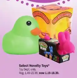 Meijer Select Novelty Toys* offer