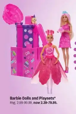 Meijer Barbie Dolls and Playsets offer
