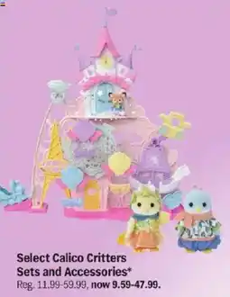 Meijer Select Calico Critters Sets and Accessories offer