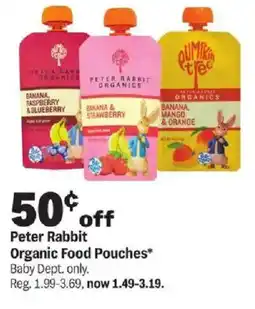 Meijer Peter Rabbit Organic Food Pouches offer