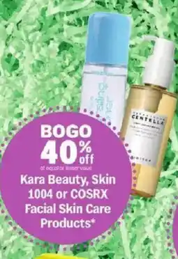 Meijer Kara Beauty, Skin 1004 or COSRX Facial Skin Care Products offer