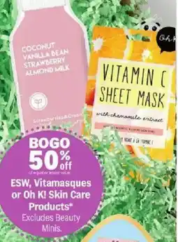 Meijer ESW, Vitamasques or Oh K! Skin Care Products offer