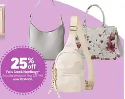 Meijer Falls Creek Handbags offer