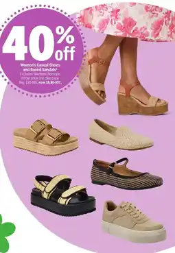 Meijer Women's Casual Shoes and Boxed Sandals offer