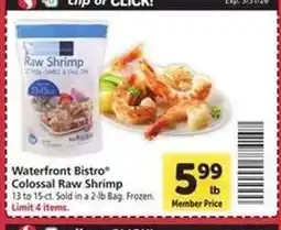 Safeway Waterfront Bistro Colossal Raw Shrimp offer